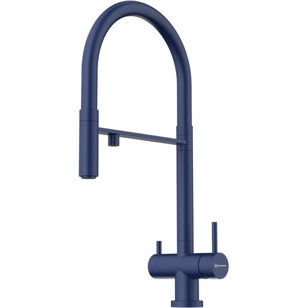 Смеситель для кухни Omoikiri Kanto-IB с переключателем на фильтр, с выдвижным изливом Indigo blue (4994427)