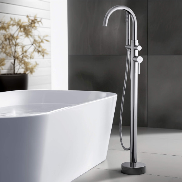 Смеситель напольный Aquatek Европа хром (AQ1345CR)