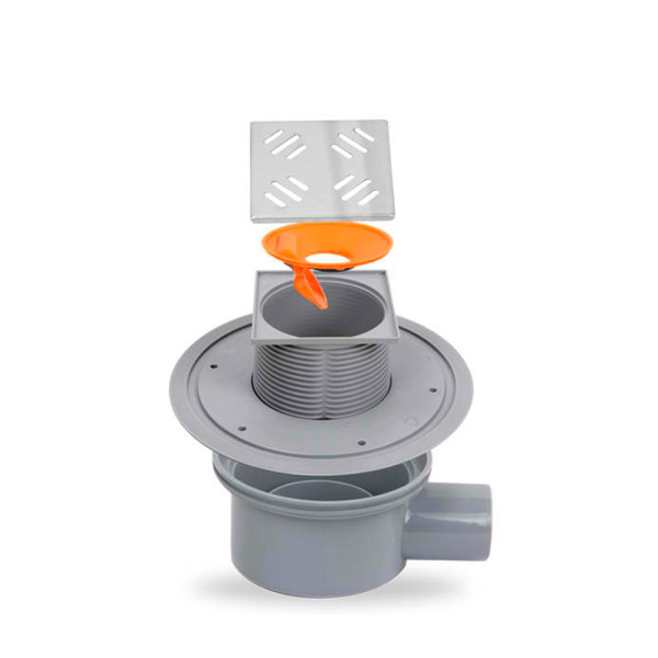 Трап для душа с решеткой Metaleks Linia 10x10 см с сухим затвором, выход 50 мм (11.23) Трап для душа с решеткой Metaleks Linia 10x10 см с сухим затвором, выход 50 мм (11.23)