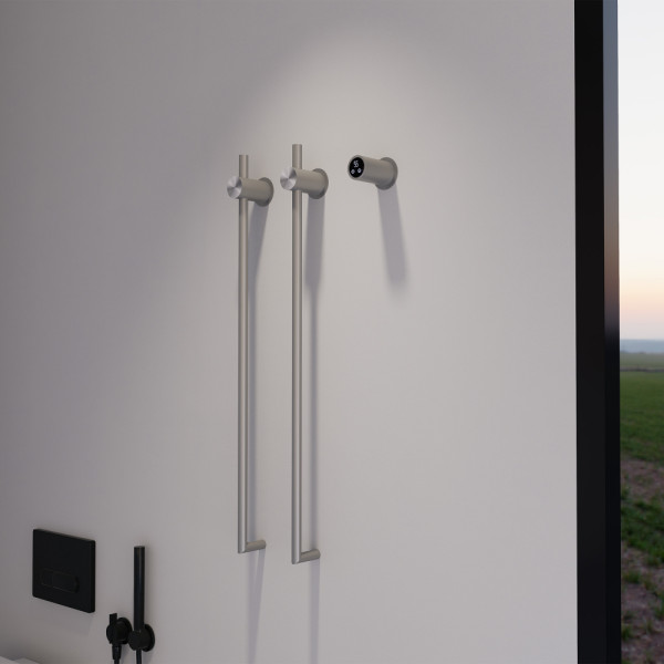 Полотенцесушитель электрический Abber Charme 345x800 сталь брашированная (AH4002BST) Полотенцесушитель электрический Abber Charme 345x800 сталь брашированная (AH4002BST)