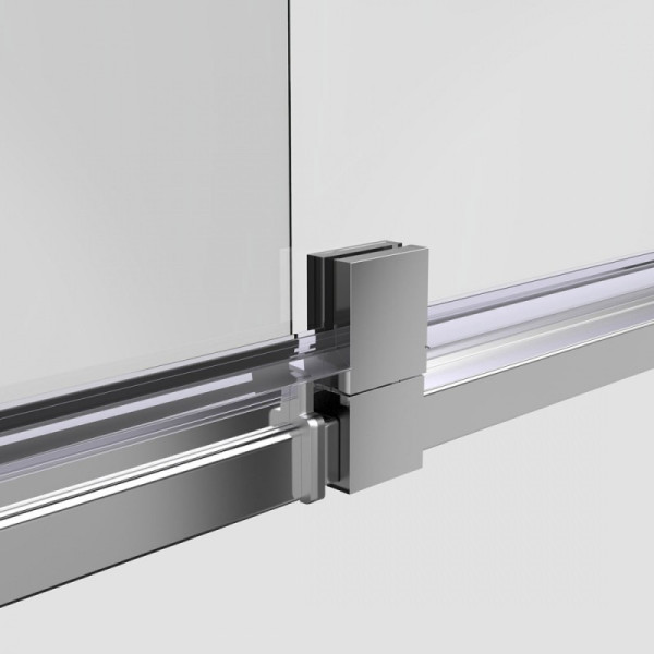 Душевая дверь Vincea Intra 800/900х1900 стекло шиншилла, профиль хром (VDP-1I8090CH)