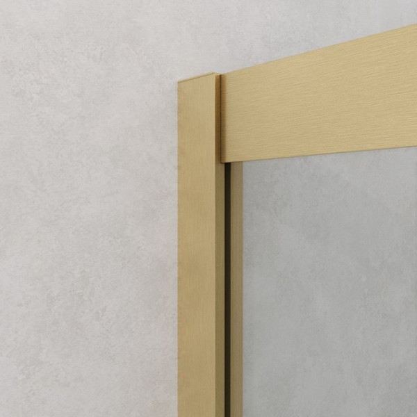 Душевой уголок Cezares Relax 304 90x90x200 стекло прозрачное, профиль брашированное золото (RELAX-304-A-2-90-C-BORO)