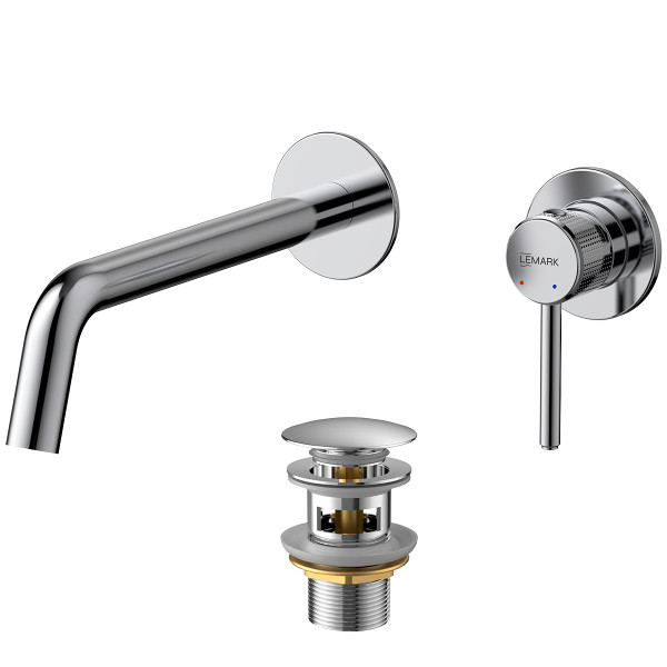 Смеситель для раковины Lemark Beluga встраиваемый хром (LMF-8033B-C) Смеситель для раковины Lemark Beluga встраиваемый хром (LMF-8033B-C)