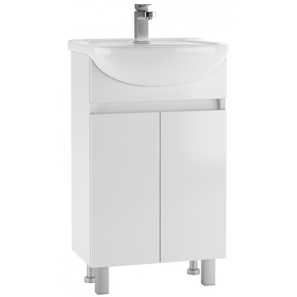 Тумба напольная Уют 55 Норма без ящика Айсберг Домино (DA1628T) Тумба напольная Уют 55 Норма без ящика Айсберг Домино (DA1628T)