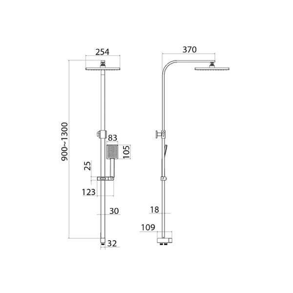 Душевой гарнитур Iddis Bild хром (BIL1FSBi76)