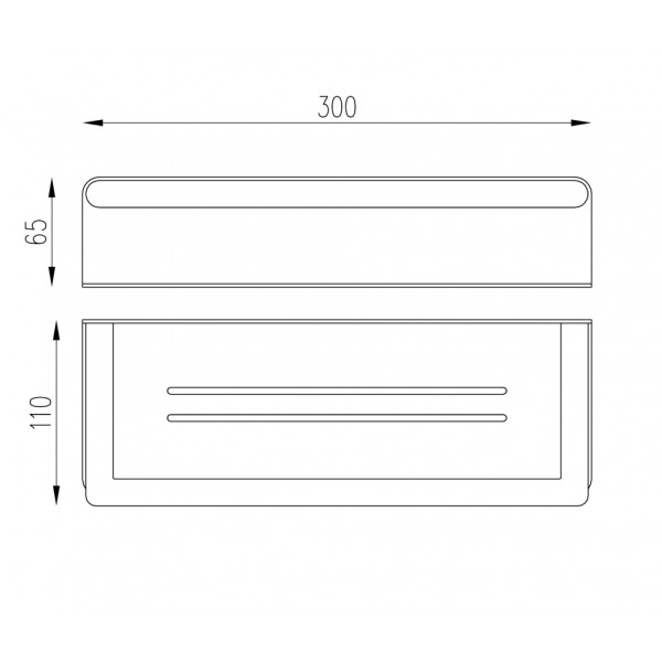 Полка Abber Osten 316 оружейная сталь брашированная (AA1862BGG) Полка Abber Osten 316 оружейная сталь брашированная (AA1862BGG)