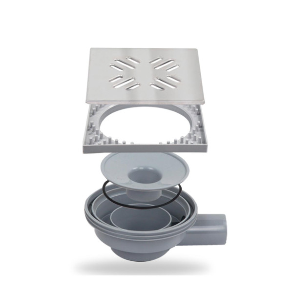 Трап для душа Metaleks горизонтальный 40мм с решеткой Linea 1 мм (03.20) Трап для душа Metaleks горизонтальный 40мм с решеткой Linea 1 мм (03.20)