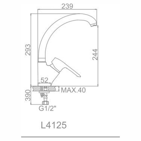 Смеситель для кухни Ledeme (L4125) Смеситель для кухни Ledeme (L4125)