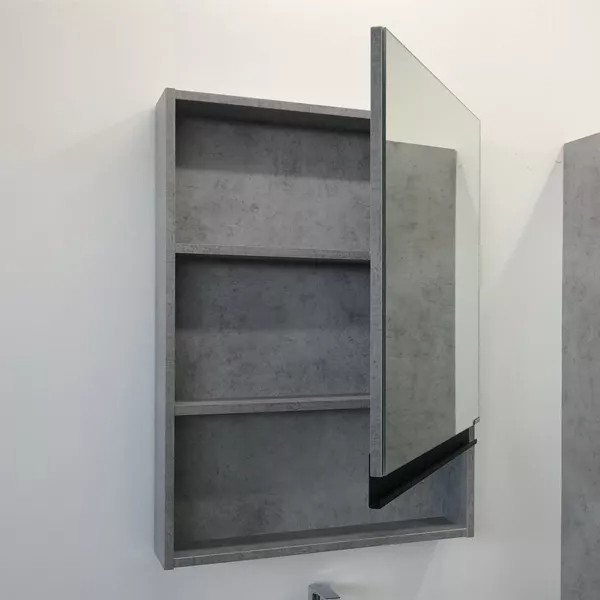 Шкаф зеркальный Comforty Эдинбург 600x155x800 дуб светлый (00-00002043)
