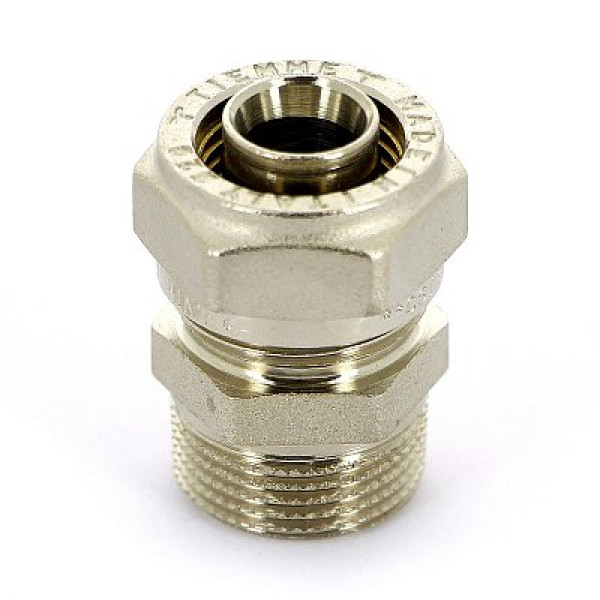Соединение прямое Tiemme 20x1/2"Н (обжим) (1600007) Соединение прямое Tiemme 20x1/2"Н (обжим) (1600007)