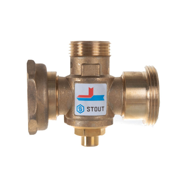 Вентиль термостатический смесительный Stout 1 1/2"Н*1 1/2"В*1"Н 60°C SVM-0050-326006 Вентиль термостатический смесительный Stout 1 1/2"Н*1 1/2"В*1"Н 60°C SVM-0050-326006