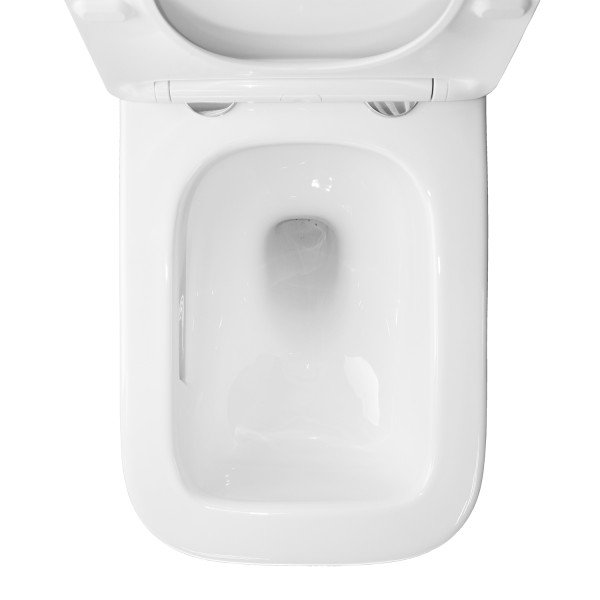 Инсталляция для подвесного унитаза Azario Forte 3/6л.+ подвесной унитаз Loranto DELPHI, с сиденьем микролифт (AZ-100-100F+91343)