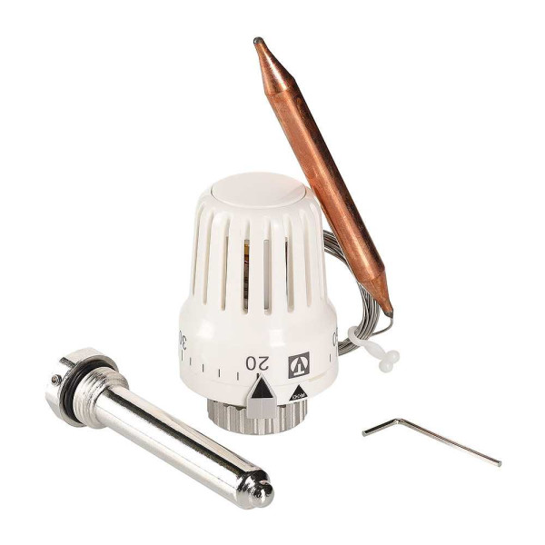 Головка термостатическая с выносным погружным датчиком Valtec (20-62 С, 2 м.) (VT.3011.0.0)