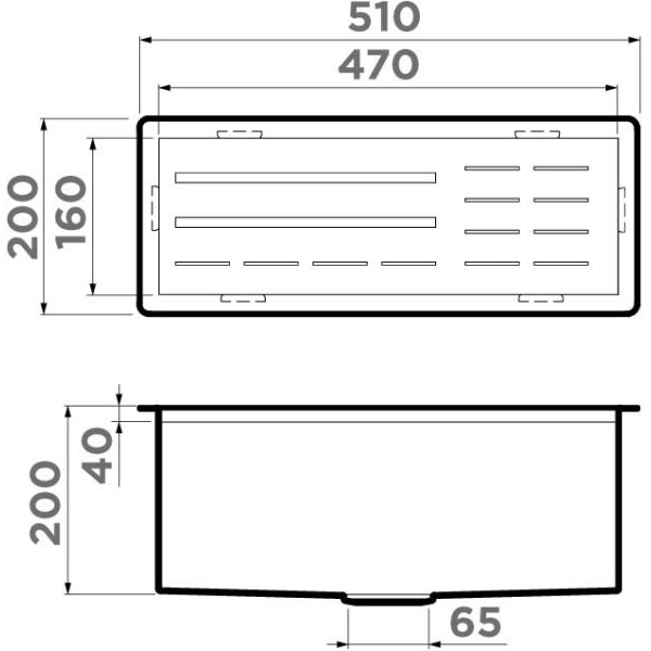 Сушка для посуды встраиваемая Omoikiri DRY-04-LG светлое золото (4999130)