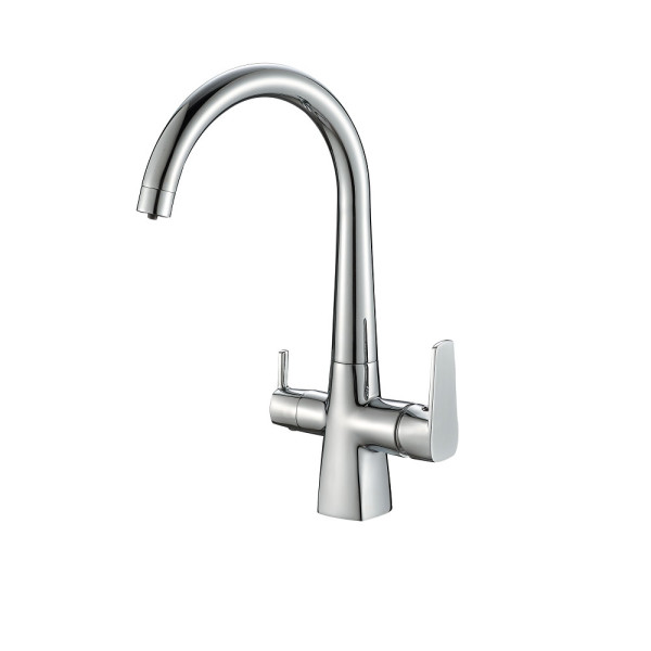 Смеситель для кухни Fashun с переключателем на фильтр хром (A4353)