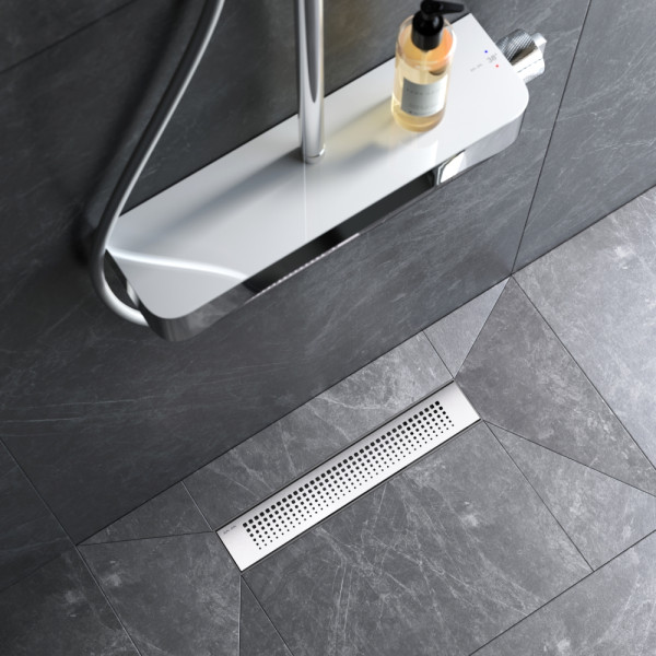 Душевой лоток AM.PM PrimeFlow линейный универс затвор Cut Gradient 40 см сталь мат (W02SC-P11-040-01SB)
