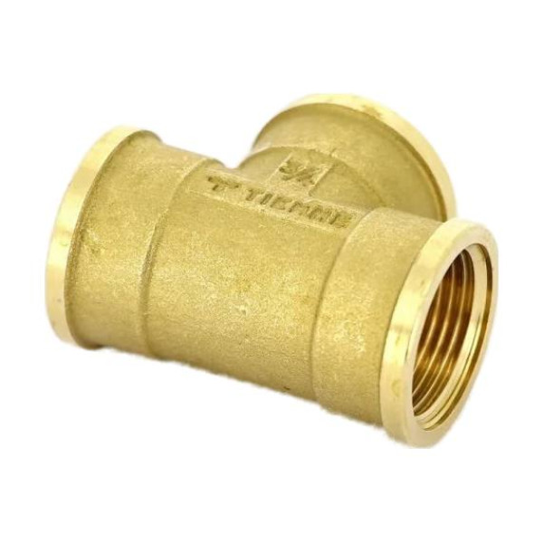 Тройник переходной 1/2"*3/8"*1/2" (латунь) Tiemme (1500533)