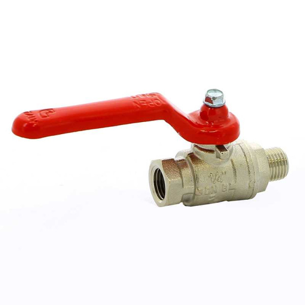 Кран Itap 1/4" ВН шаровый Ideal (красная ручка) (0910014)