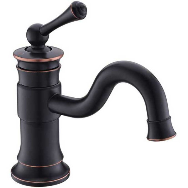 Смеситель для раковины Timo Adelia черный, короткий излив (6061/04F) Смеситель для раковины Timo Adelia черный, короткий излив (6061/04F)