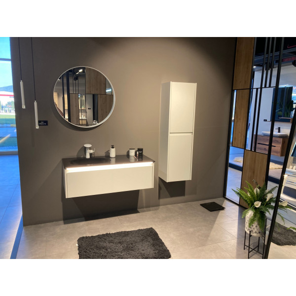 Пенал подвесной Orka Lisbon 400x300x1380 белый матовый (3001187)