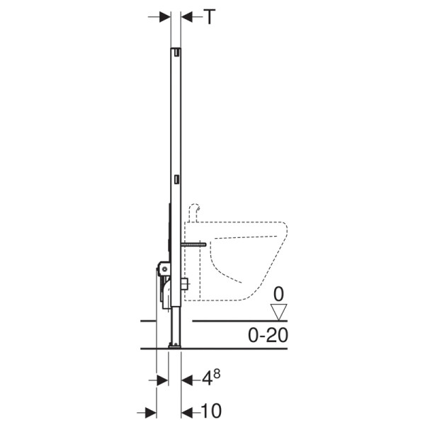 Инсталляция для биде Geberit Duofix 112 см (111.520.00.1)