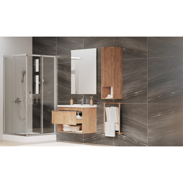 Зеркало Aquaton Альма 800x22x1000 серебристый (1.A287.8.02A.301.0)