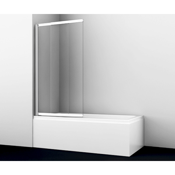 Шторка на ванну WasserKRAFT Main 41S02-80 80х140 стекло прозрачное