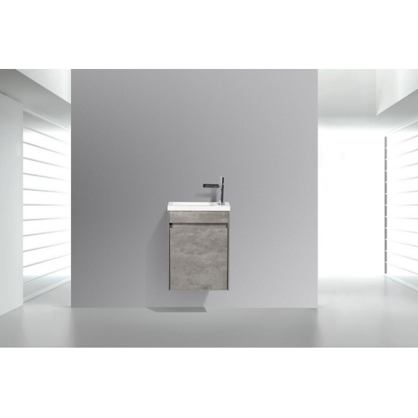 Тумба подвесная с дверкой BelBagno Pietra Mini 46-R Stucco Cemento (PIETRA MINI-460-1A-SO-SCM-R)