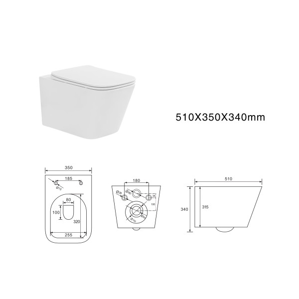 Унитаз подвесной Aquatek Либра белый (AQ1505T-00)