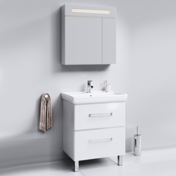 Тумба напольная Aqwella Neo 645x750x445 белая (Neo.01.07)