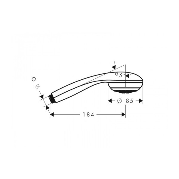 Душевая лейка Hansgrohe Crometta 85 хром (28561000)