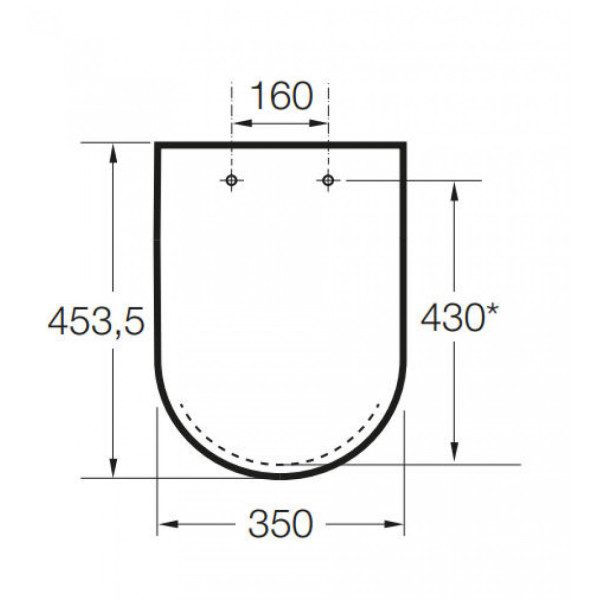 Сиденье для унитаза Roca The Gap 35x45,3 с микролифтом белое (A8014720B)