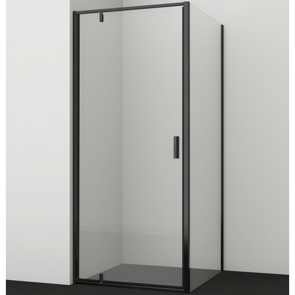 Душевой уголок WasserKRAFT Elbe 74P 80х200х100 стекло прозрачное, профиль черный (74P29)