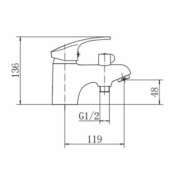 Смеситель для раковины Fashun хром (A1221)