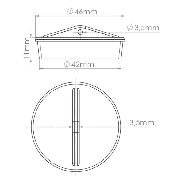 Пробка для сифона Nova (синяя) (7052)