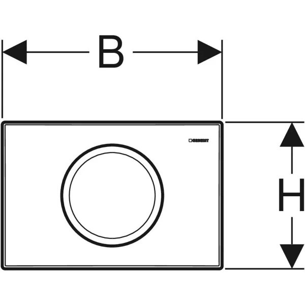Смывная клавиша Geberit Delta15 смыв/стоп глянцевый хром (115.109.21.1) Смывная клавиша Geberit Delta15 смыв/стоп глянцевый хром (115.109.21.1)