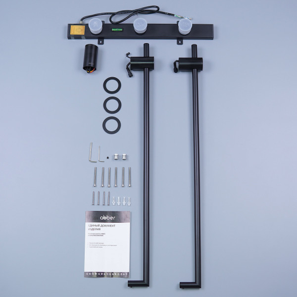 Полотенцесушитель электрический Abber Charme 345x800 черный матовый (AH4002MB) Полотенцесушитель электрический Abber Charme 345x800 черный матовый (AH4002MB)