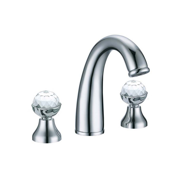 Смеситель для раковины на 3 отверстия Boheme Brilante Presente хром (357) Смеситель для раковины на 3 отверстия Boheme Brilante Presente хром (357)