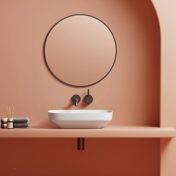 Раковина накладная Abber Rechteck 58,5x38x14 белая (AC2221)