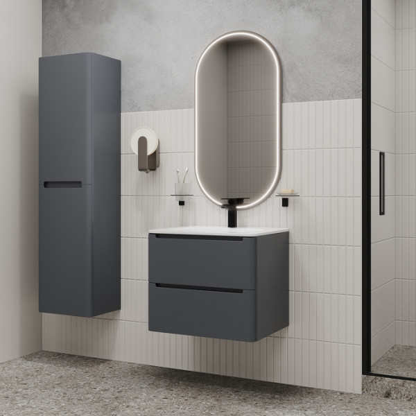 Тумба подвесная Iddis Edifice 60x46,7 темно-серый (EDI60D0i95)