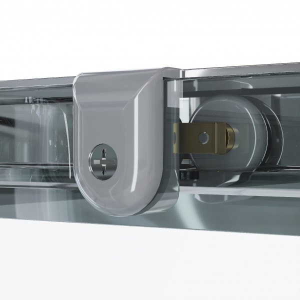 Душевой уголок Santek Вэлия 80x80x195 стекло (прозрачное, профиль хром (1WH501792)