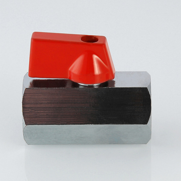 Кран 1/2" ВВ шаровый Valtec MINI (красная ручка) VT.330.N.04 Кран 1/2" ВВ шаровый Valtec MINI (красная ручка) VT.330.N.04