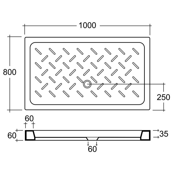 Душевой поддон RGW CR 80x100 белый (19170380-01) Душевой поддон RGW CR 80x100 белый (19170380-01)