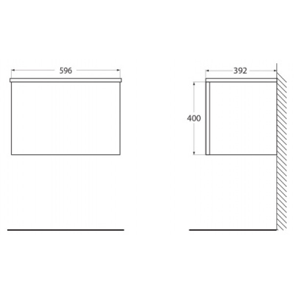 Тумба подвесная Belbagno Etna 596x460x400 Rovere Nature (ETNA-600-1C-SO-RN-P)