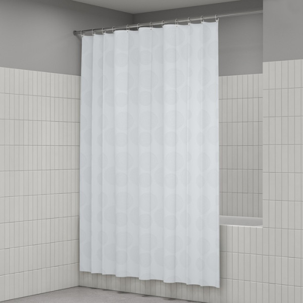 Шторка для ванн текстильная Iddis Base 180x200 белая (BD01P18i11)
