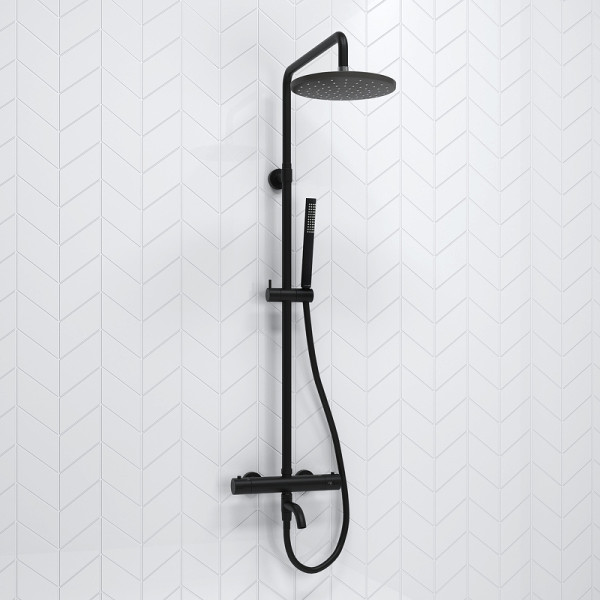 Душевая система WasserKRAFT черная (A288.077.217.BM Thermo)