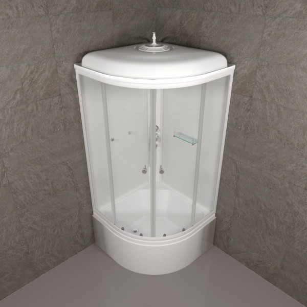 Душевая кабинаTriton Ультра 90x90 стекло прозрачное, профиль белый (DK320)