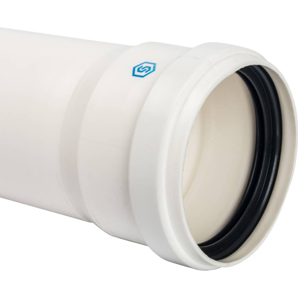 Элемент дымохода Stout DN80 труба 1000 мм п/м (SCA-0080-001000)