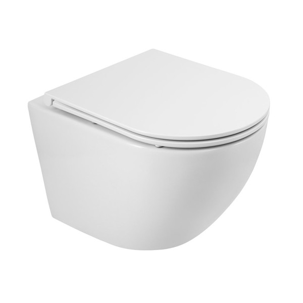 Унитаз подвесной BelBagno Sfera-TOR со смывом "Торнадо" с сиденьем soft close (BB046CH-TOR/SC)