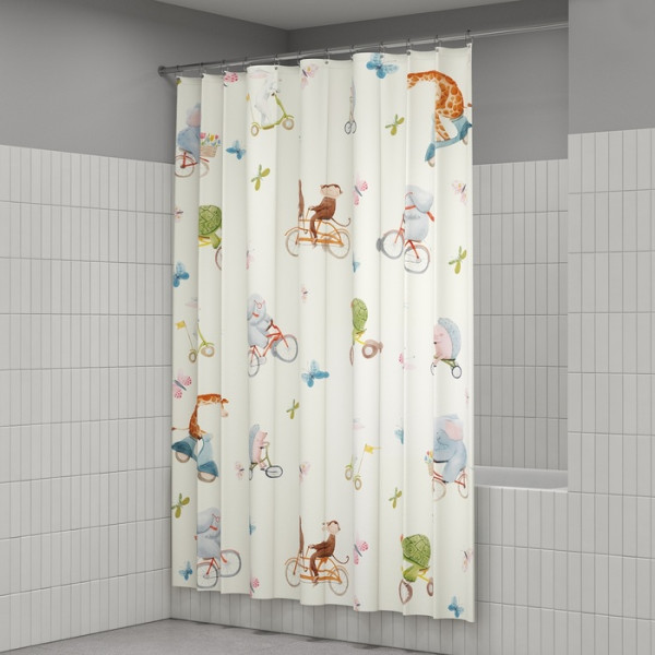 Шторка для ванн текстильная Iddis Base 180x200 бежевая (BA03P18i11)